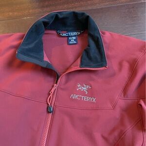 Arc’Teryx Gamma LT soft-shell, red, men’s medium.